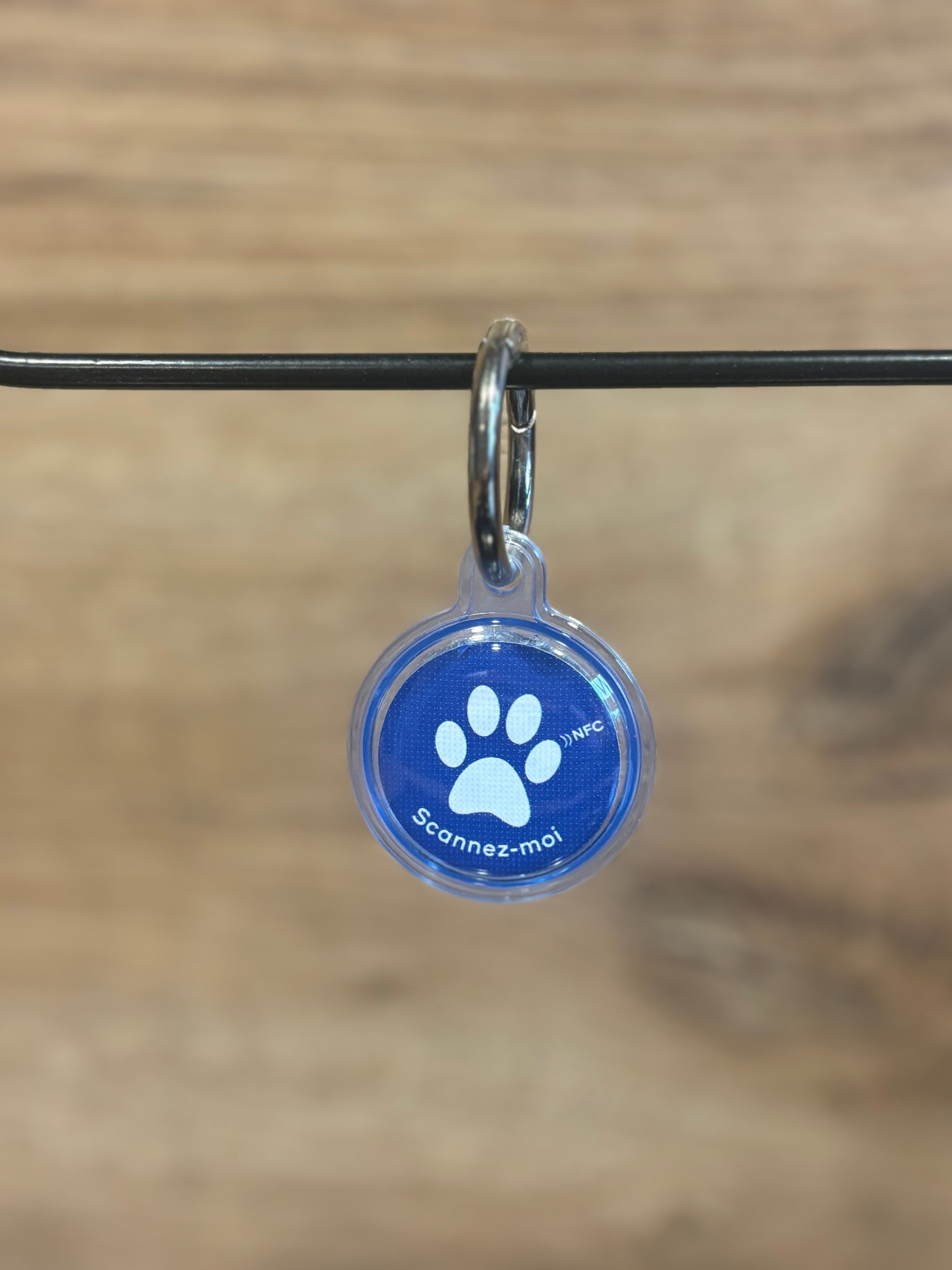 ProxyToutou– Médaillon NFC Bleu